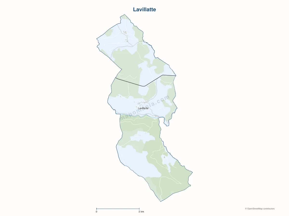 Carte de Lavillatte à personnaliser