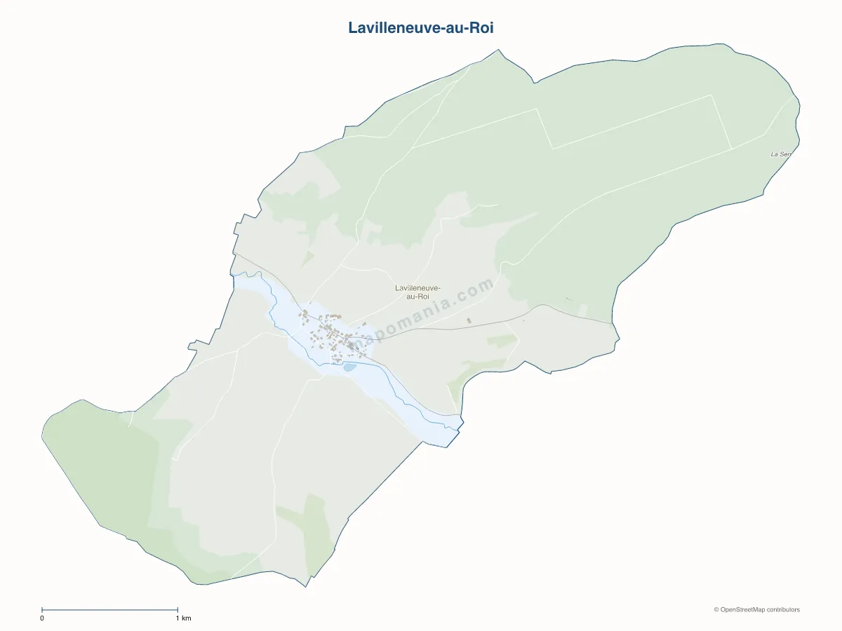 Carte de Lavilleneuve-au-Roi à personnaliser