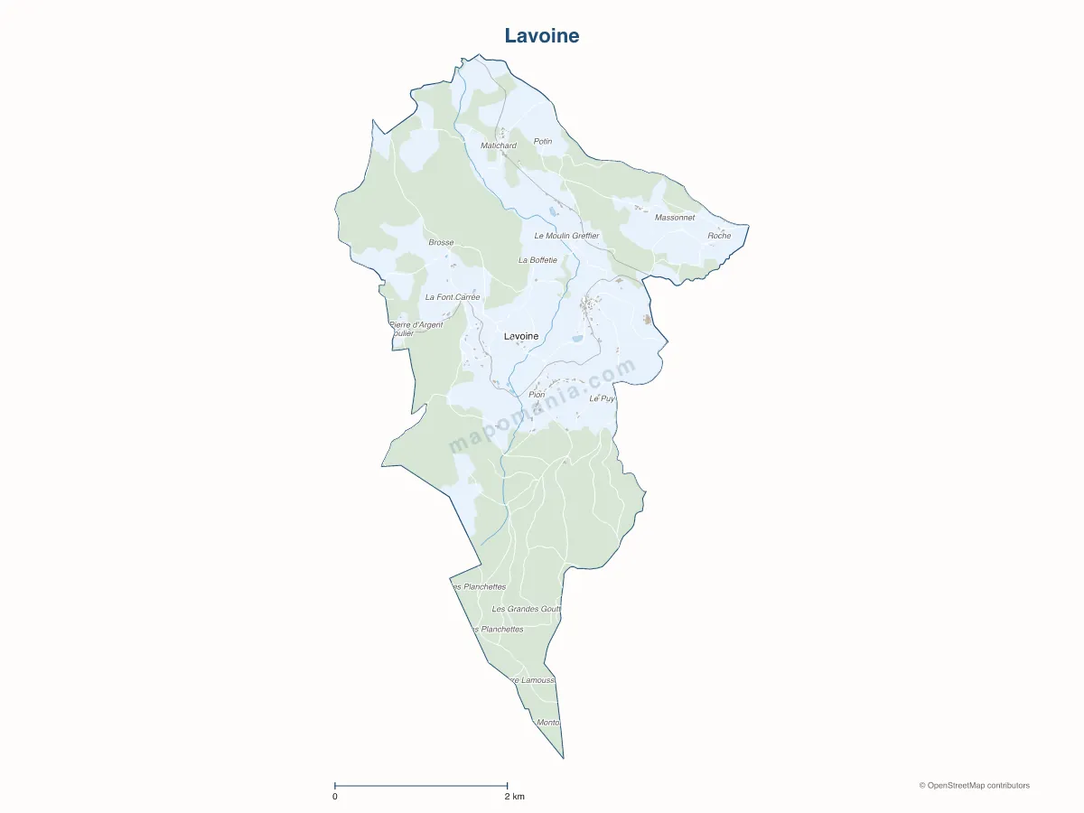 Carte de Lavoine à personnaliser