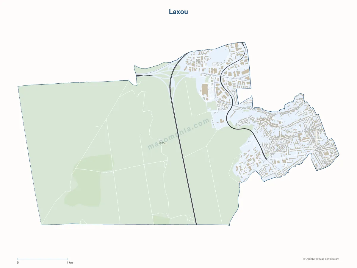 Carte de Laxou à personnaliser