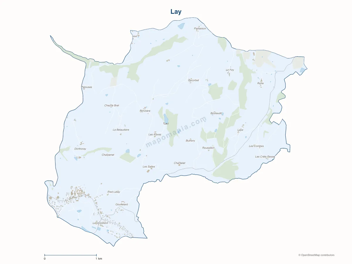 Carte de Lay à personnaliser