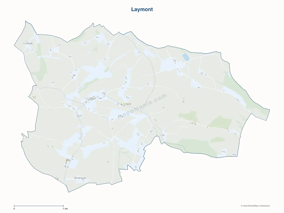 Carte de Laymont à personnaliser