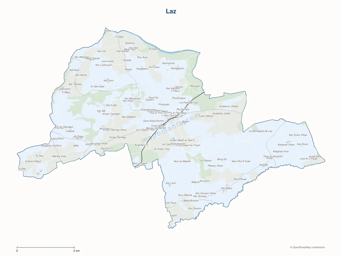 Carte de Laz à personnaliser
