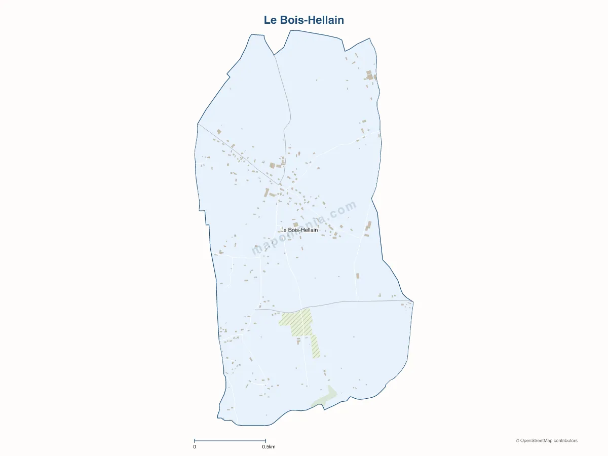 Carte de Le Bois-Hellain à personnaliser