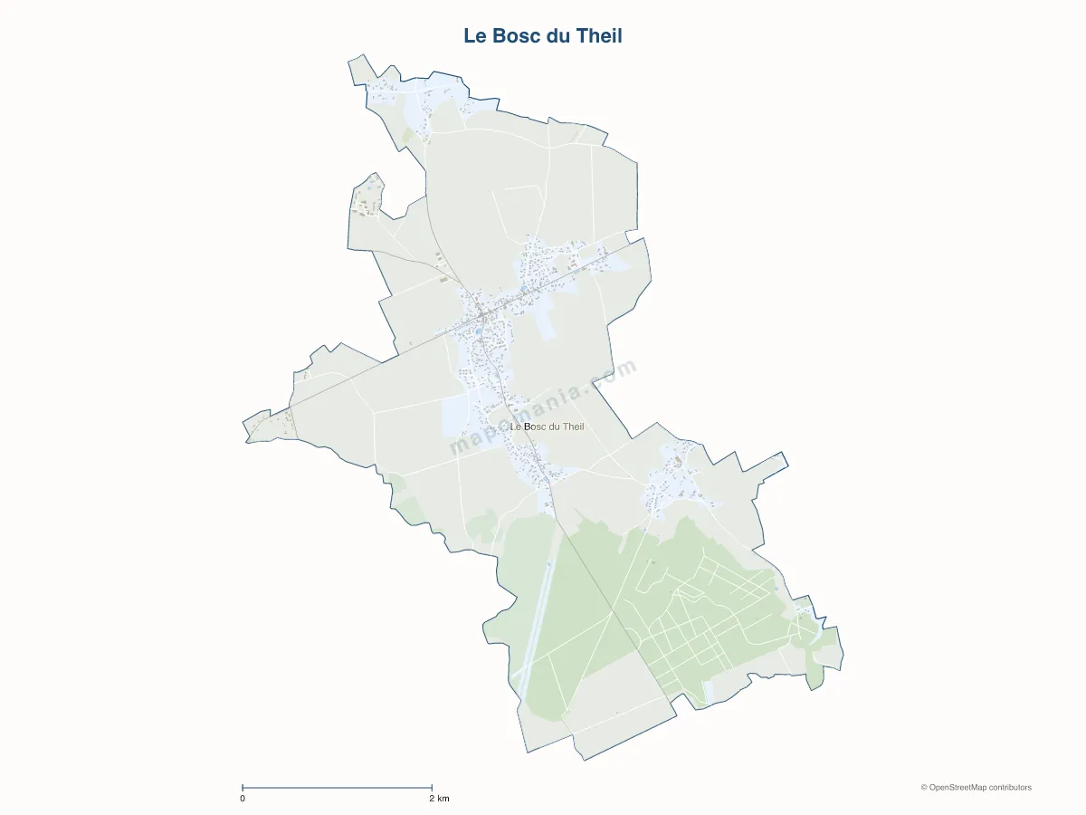 Carte de Le Bosc du Theil à personnaliser