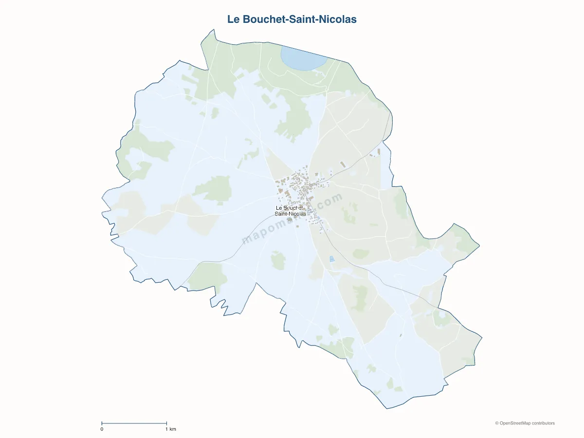 Carte de Le Bouchet-Saint-Nicolas à personnaliser