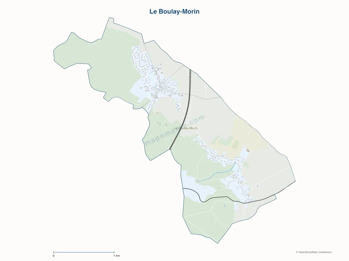 Carte de Le Boulay-Morin à personnaliser