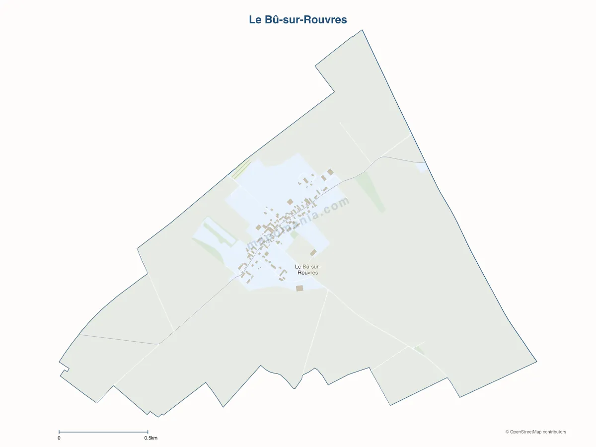 Carte de Le Bû-sur-Rouvres à personnaliser