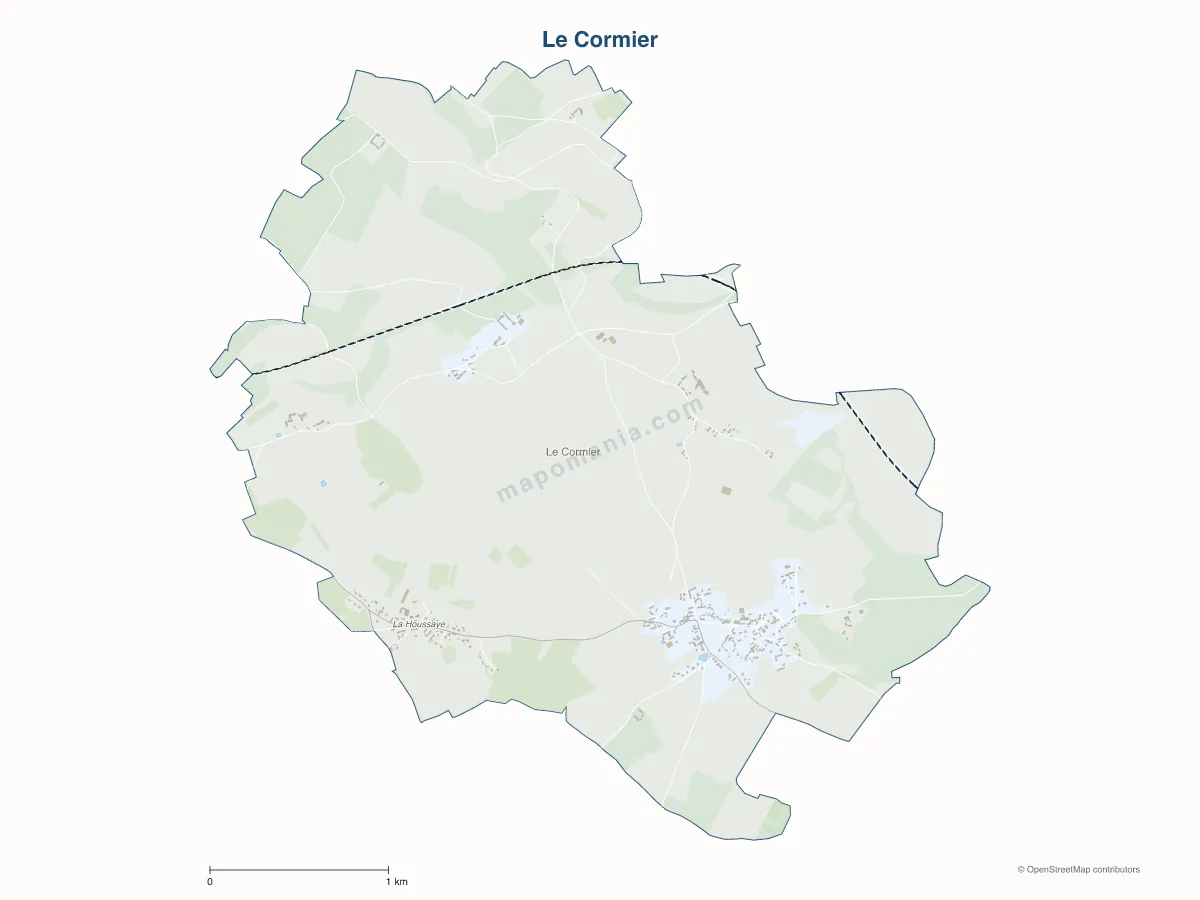 Carte de Le Cormier à personnaliser