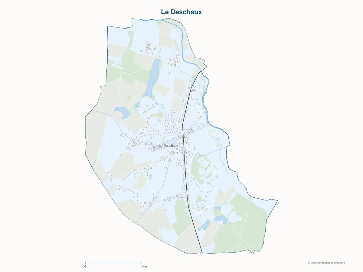 Carte de Le Deschaux à personnaliser