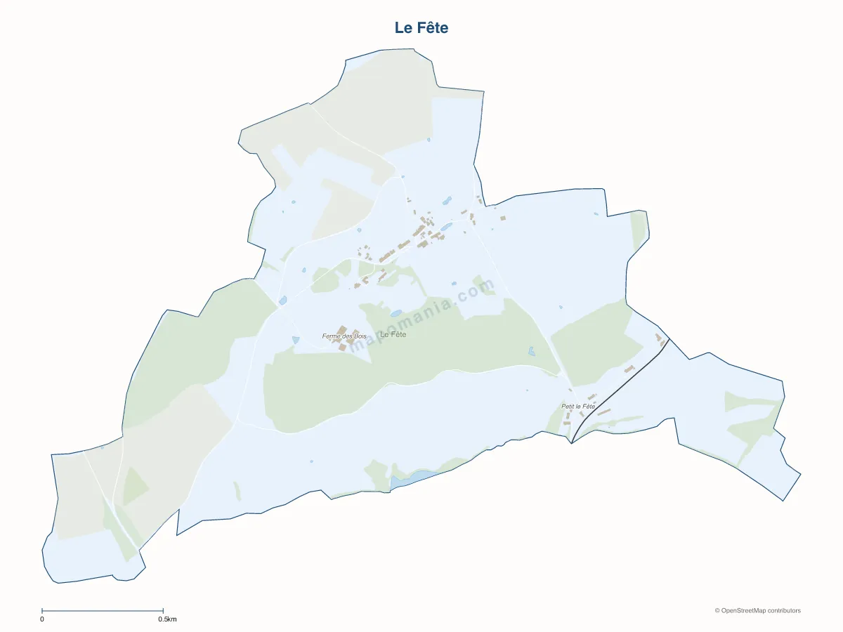 Carte de Le Fête à personnaliser