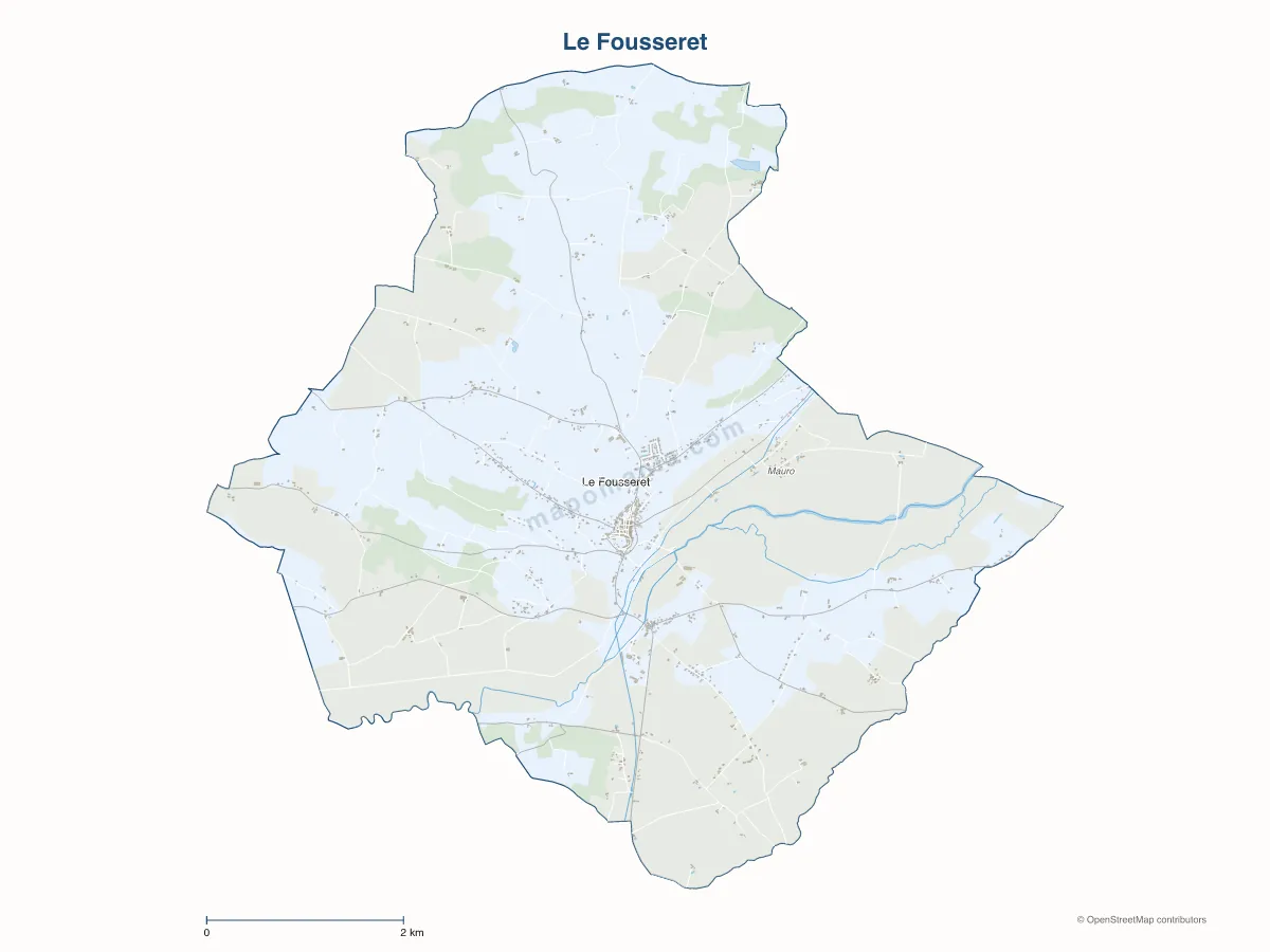 Carte de Le Fousseret à personnaliser