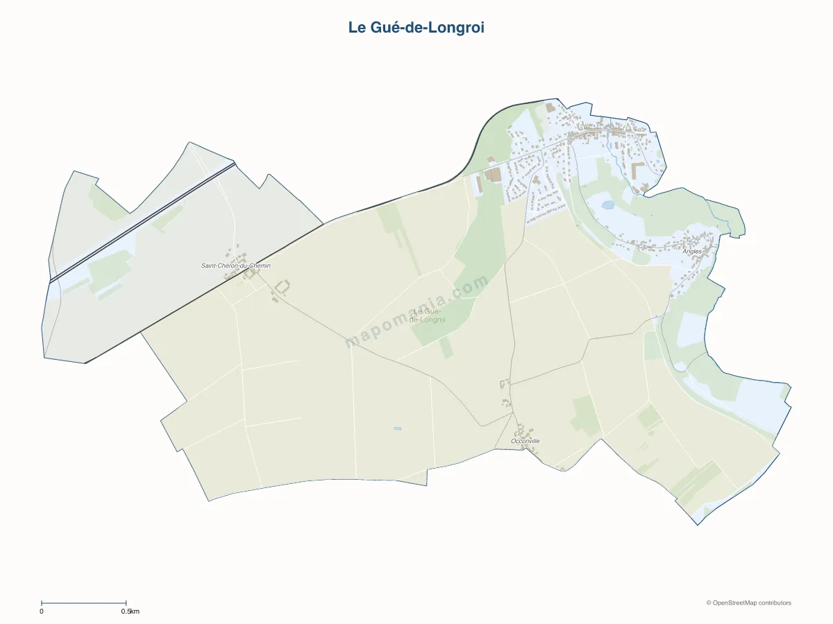 Carte de Le Gué-de-Longroi à personnaliser