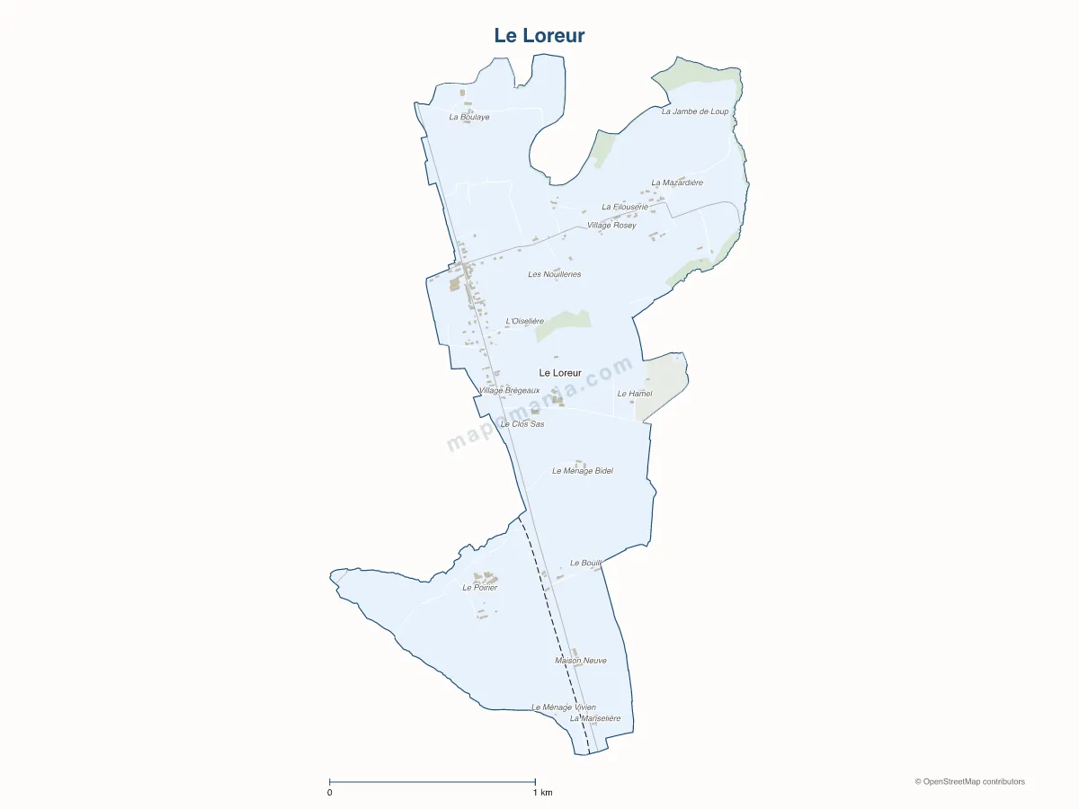 Carte de Le Loreur à personnaliser