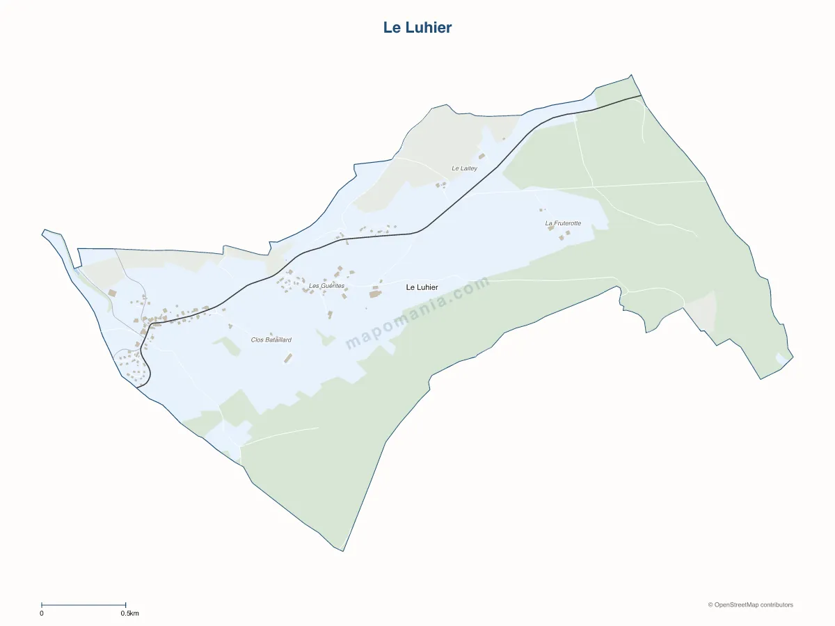 Carte de Le Luhier à personnaliser