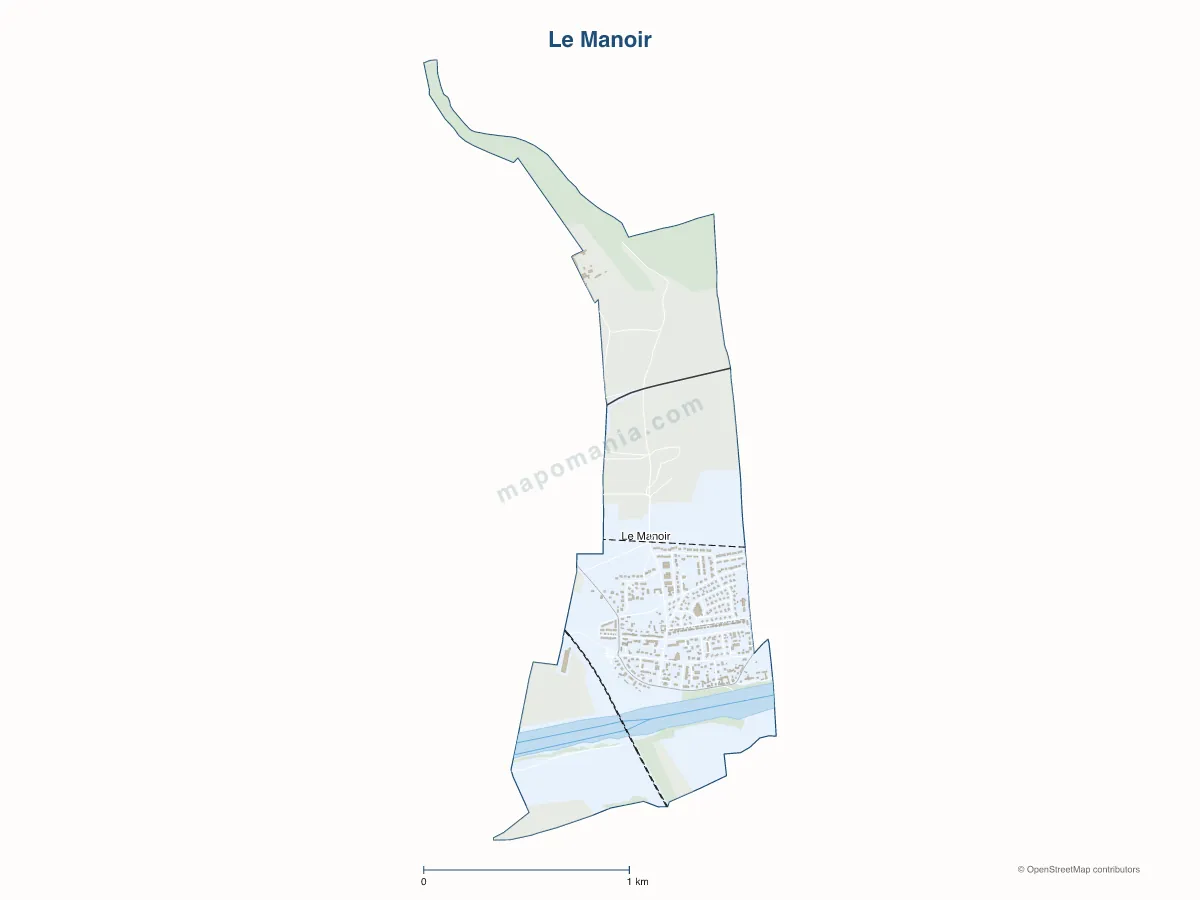 Carte de Le Manoir à personnaliser