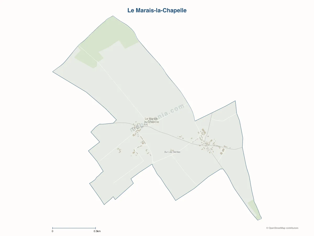 Carte de Le Marais-la-Chapelle à personnaliser