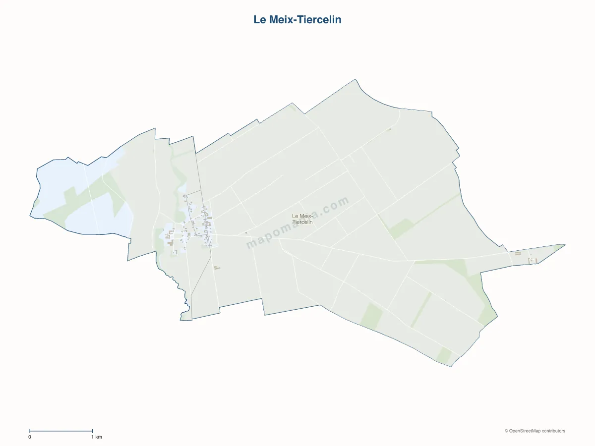 Carte de Le Meix-Tiercelin à personnaliser