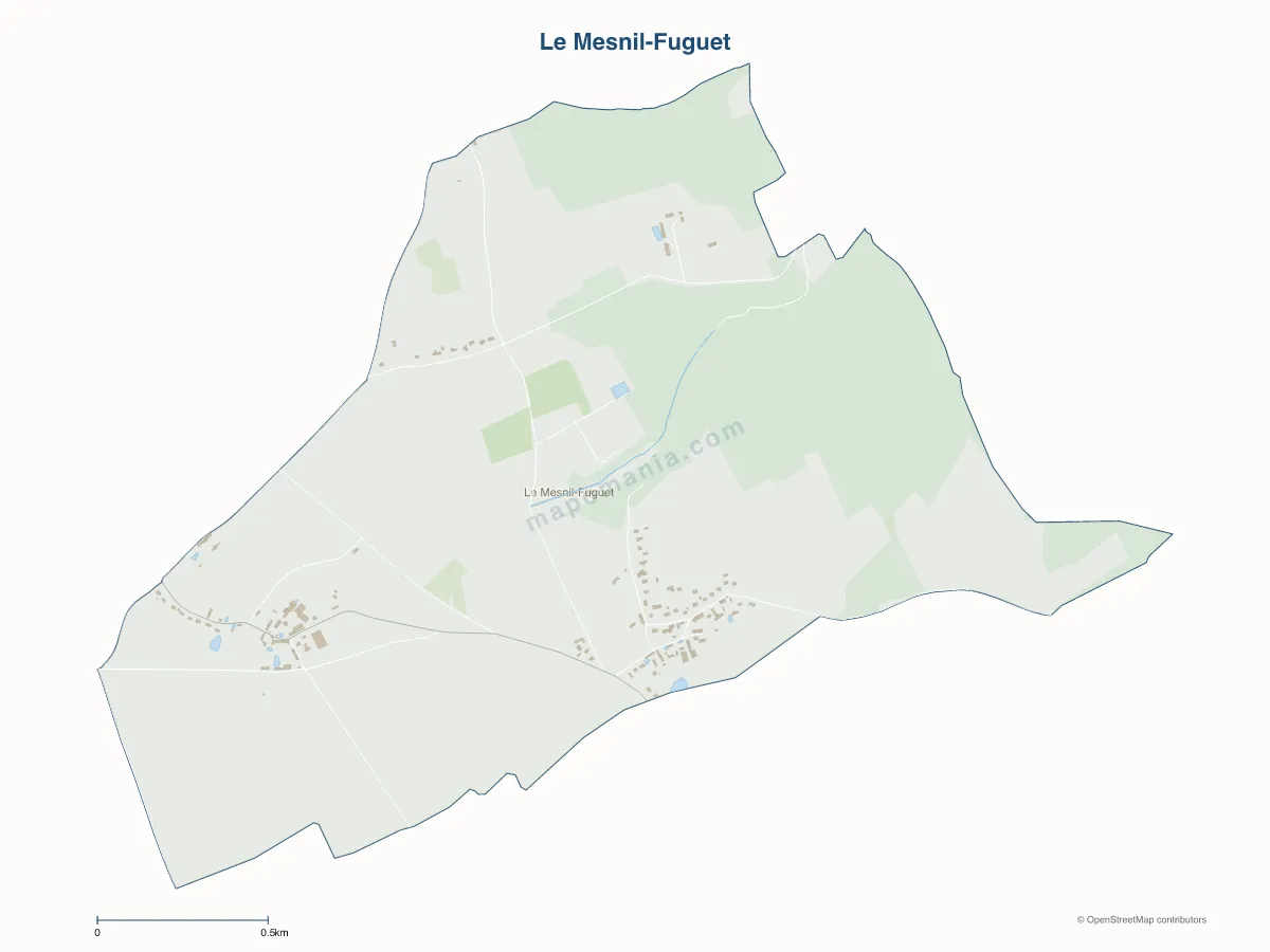 Carte de Le Mesnil-Fuguet à personnaliser