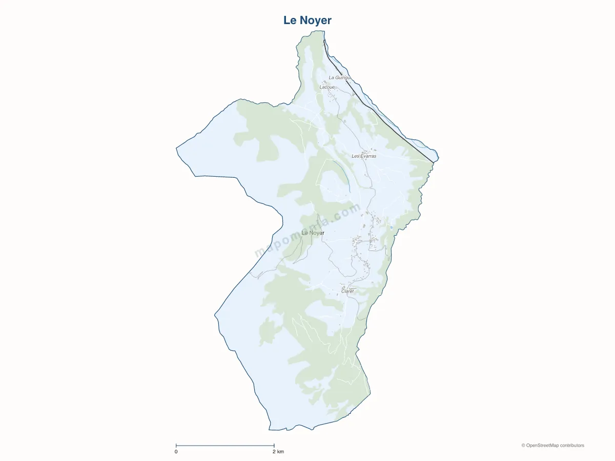 Carte de Le Noyer à personnaliser