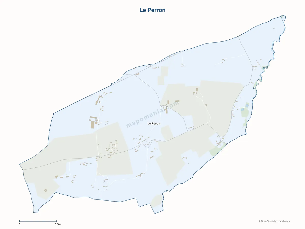 Carte de Le Perron à personnaliser