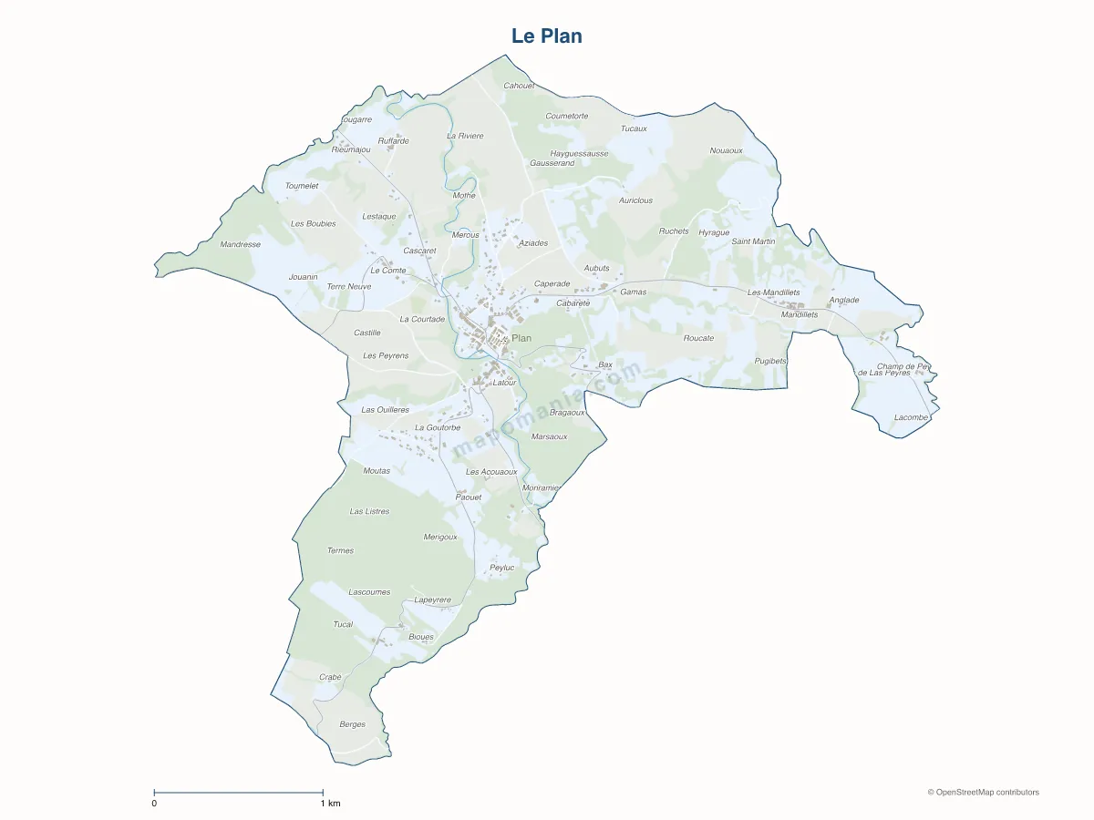 Carte de Le Plan à personnaliser