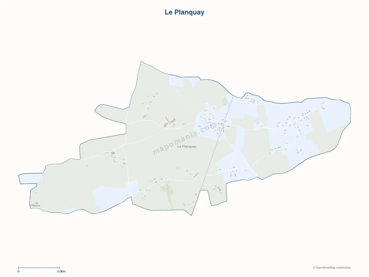 Carte de Le Planquay à personnaliser