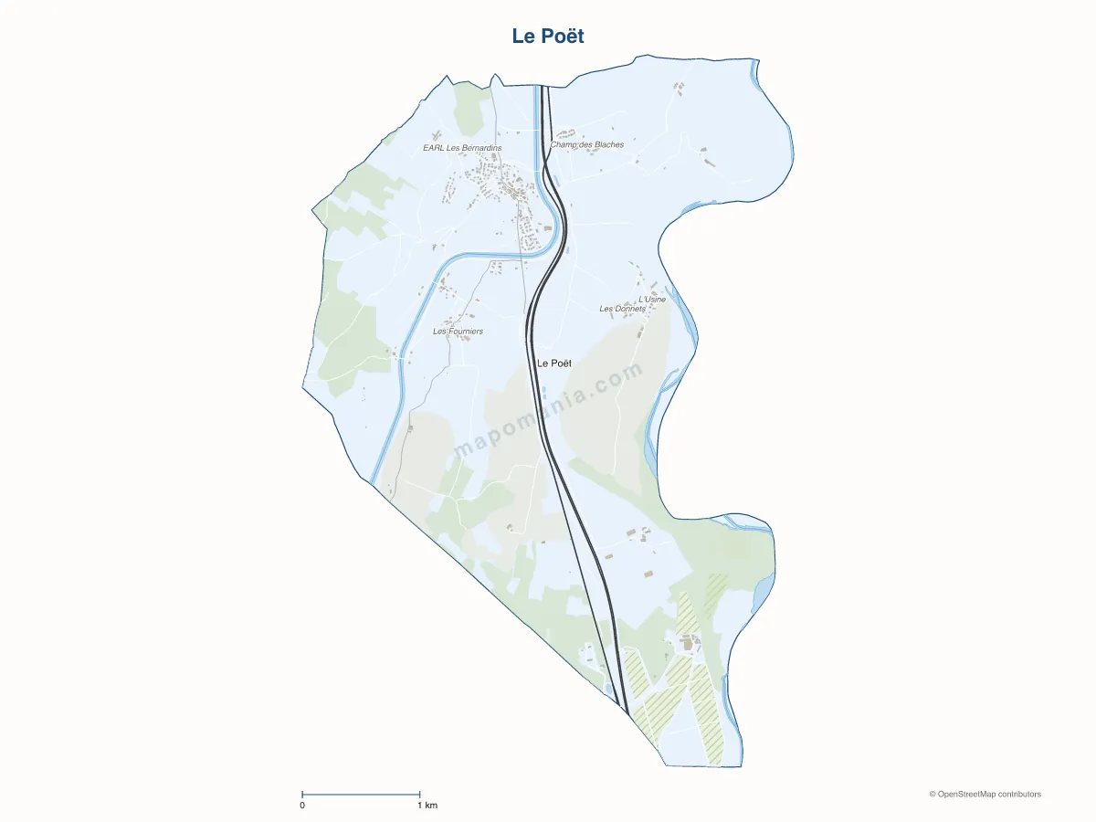 Carte de Le Poët à personnaliser