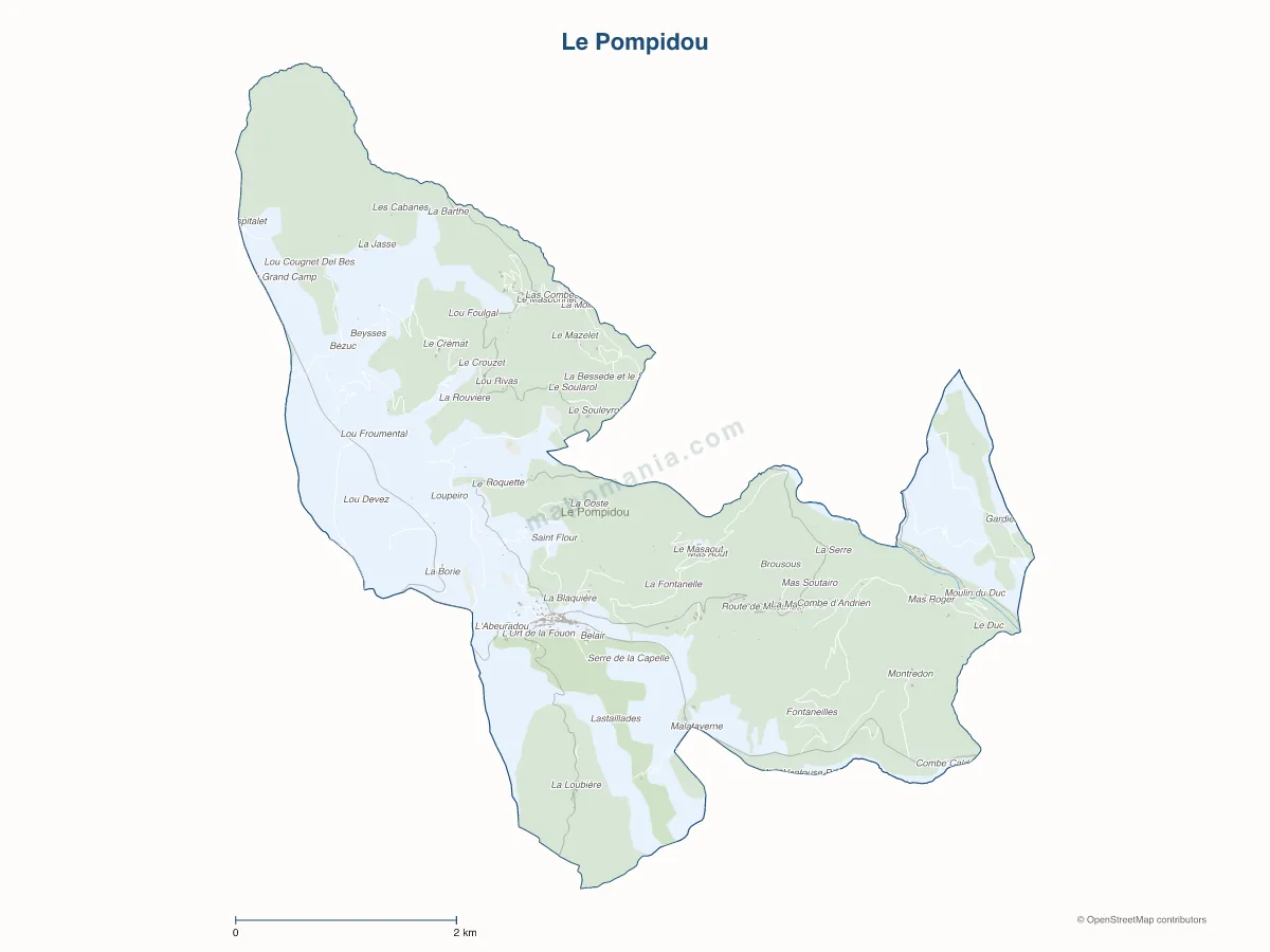 Carte de Le Pompidou à personnaliser