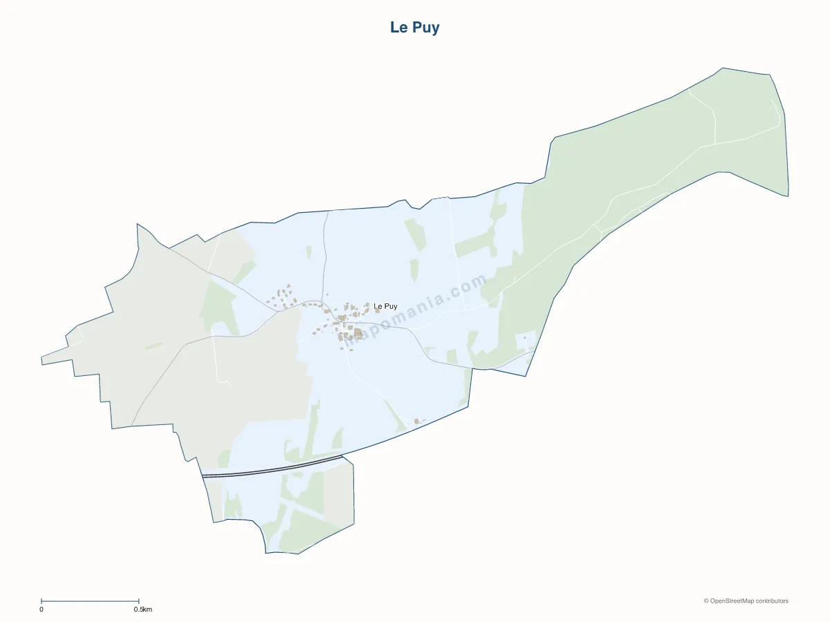 Carte de Le Puy à personnaliser