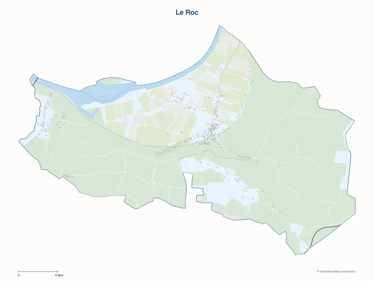 Carte de Le Roc à personnaliser