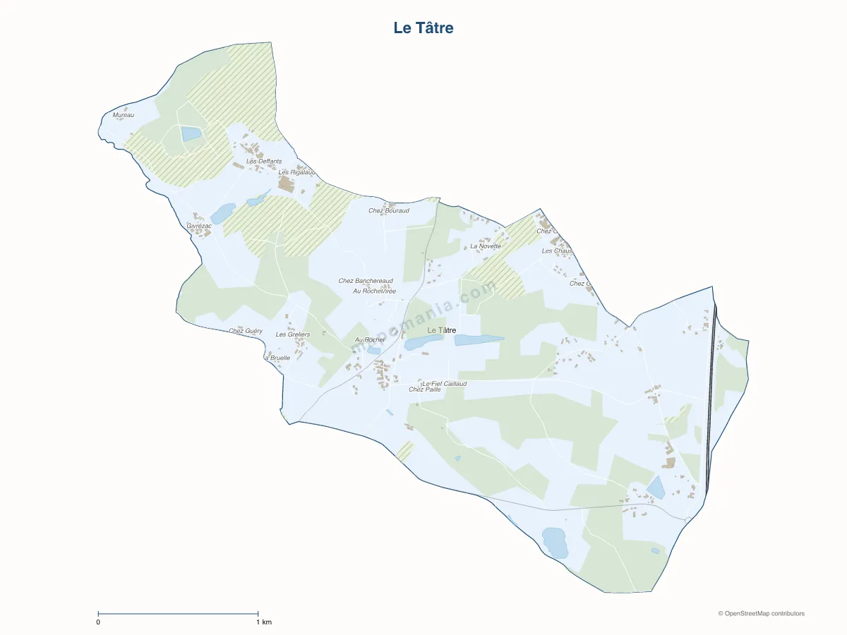 Carte de Le Tâtre à personnaliser