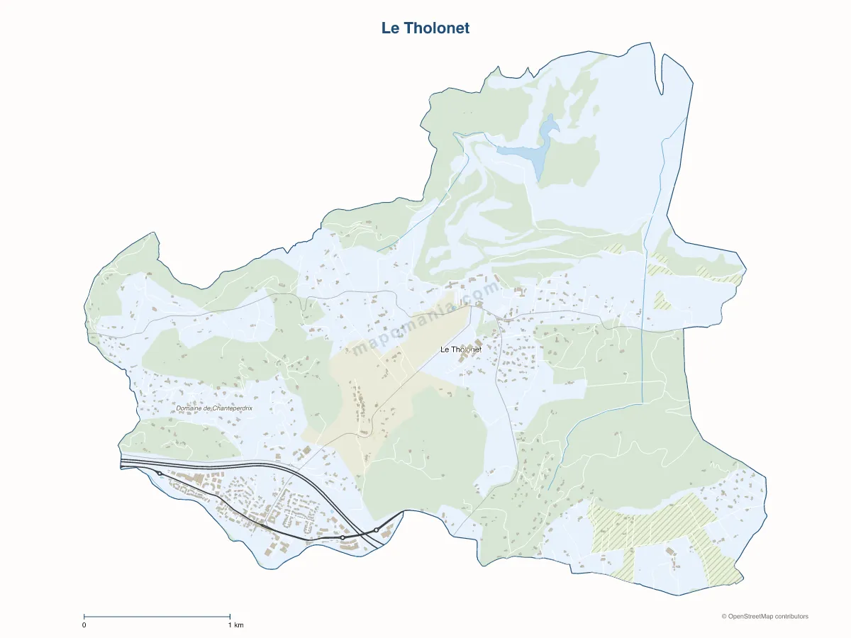 Carte de Le Tholonet à personnaliser