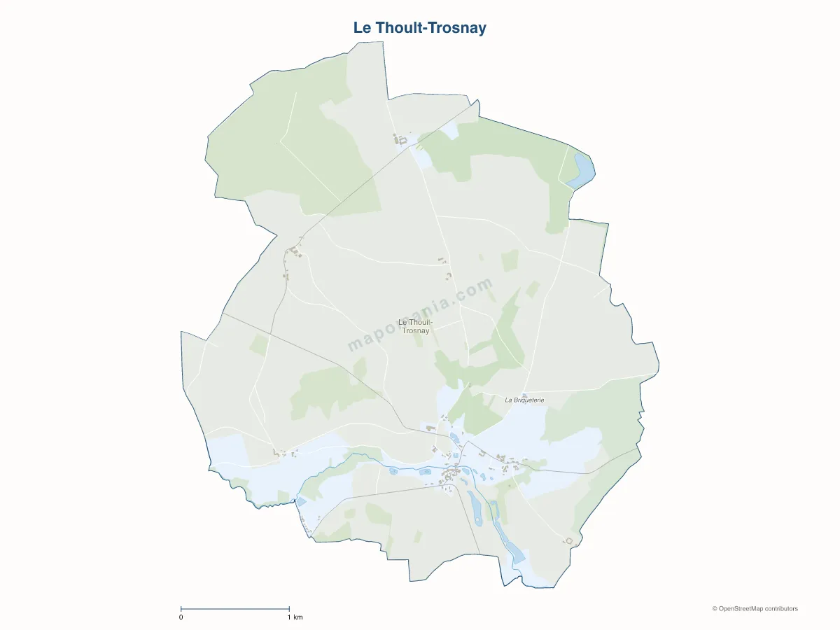 Carte de Le Thoult-Trosnay à personnaliser