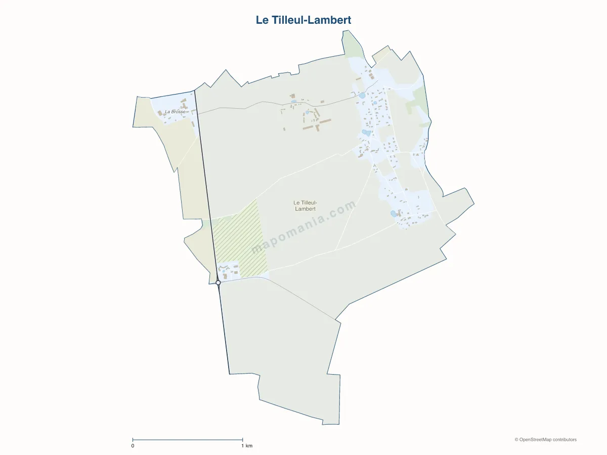 Carte de Le Tilleul-Lambert à personnaliser