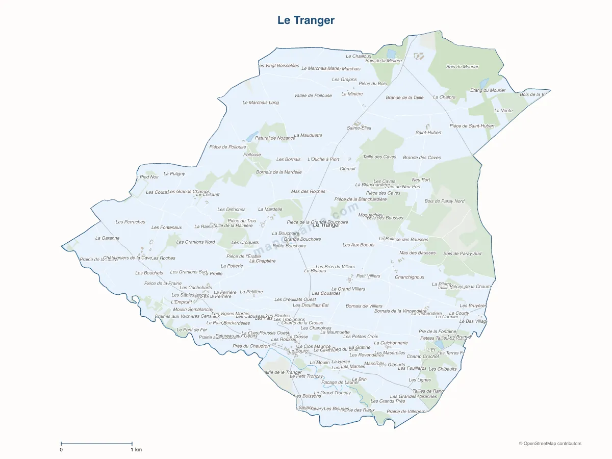 Carte de Le Tranger à personnaliser