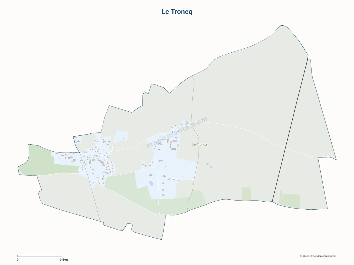 Carte de Le Troncq à personnaliser