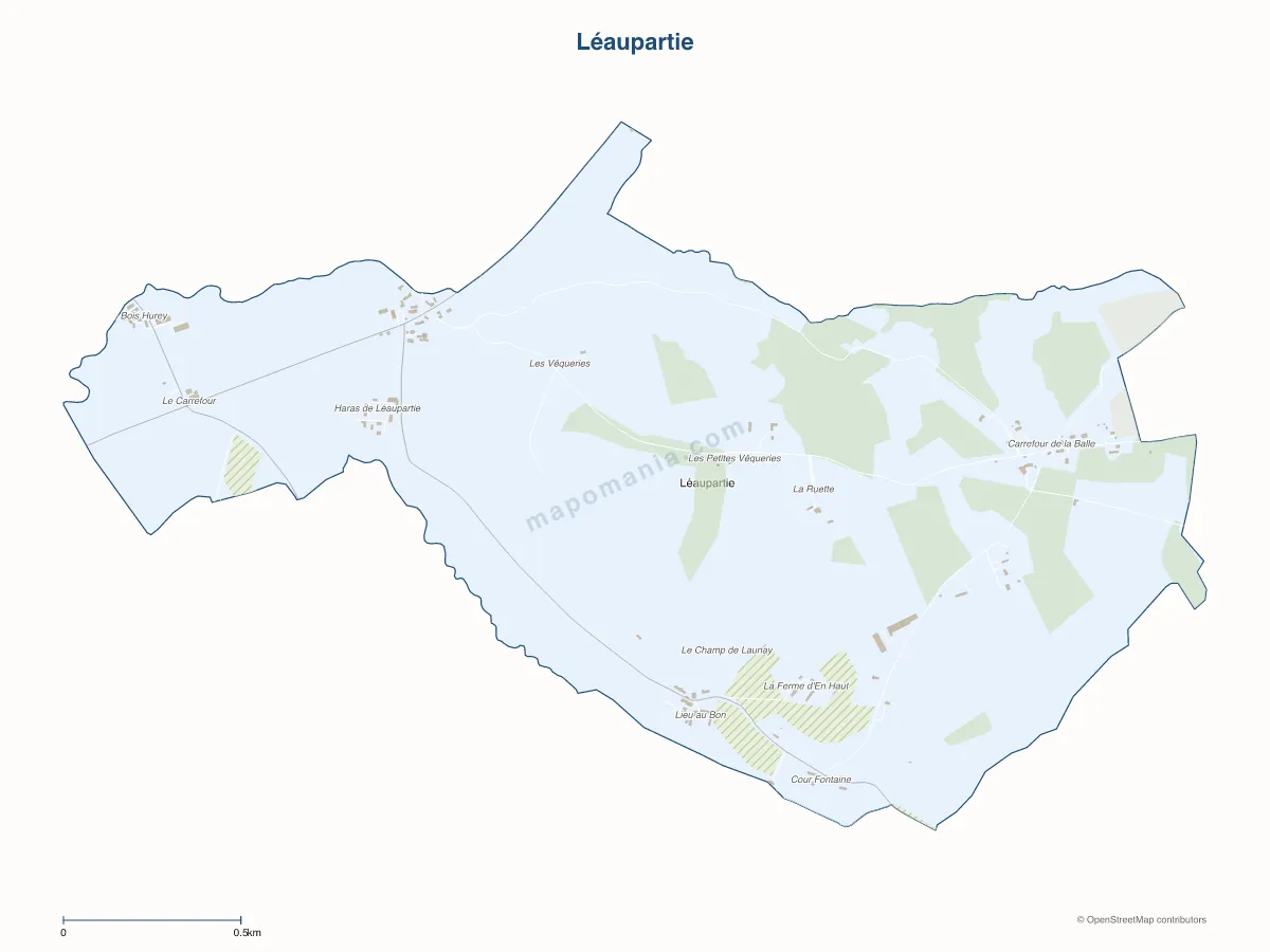 Carte de Léaupartie à personnaliser