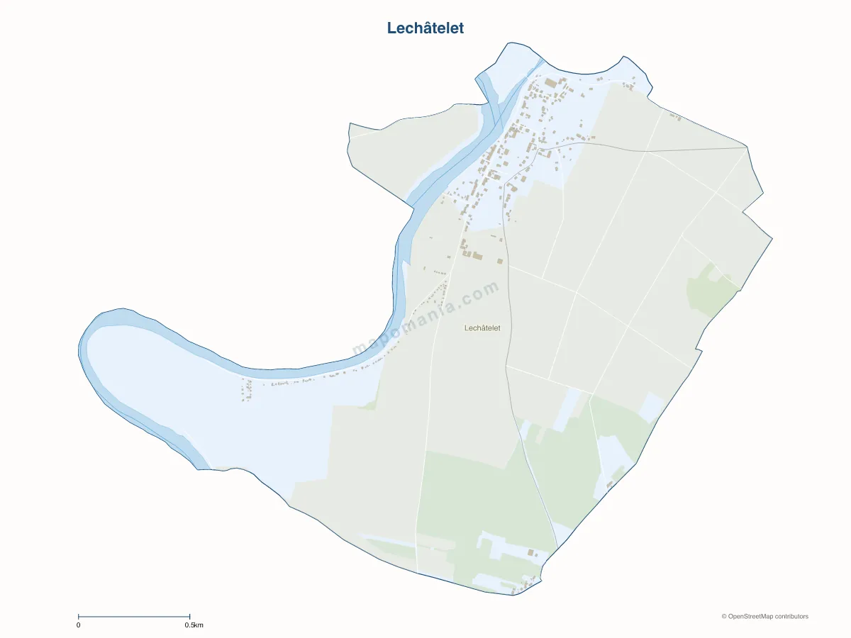 Carte de Lechâtelet à personnaliser