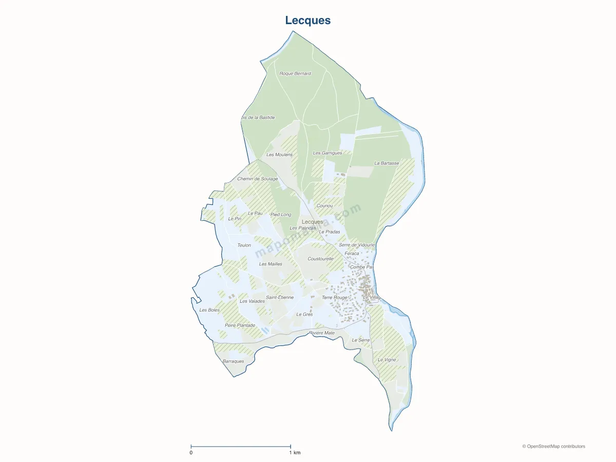 Carte de Lecques à personnaliser