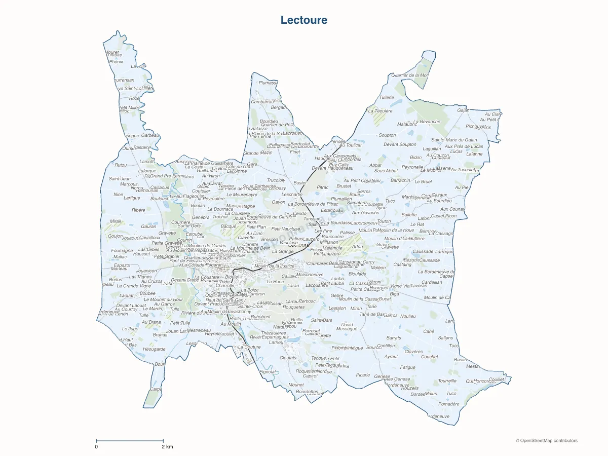 Carte de Lectoure à personnaliser