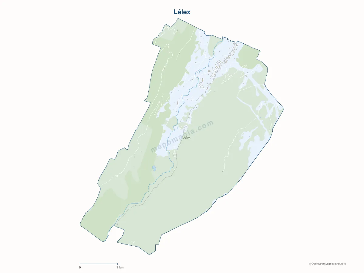 Carte de Lélex à personnaliser