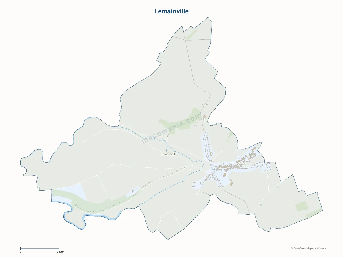 Carte de Lemainville à personnaliser