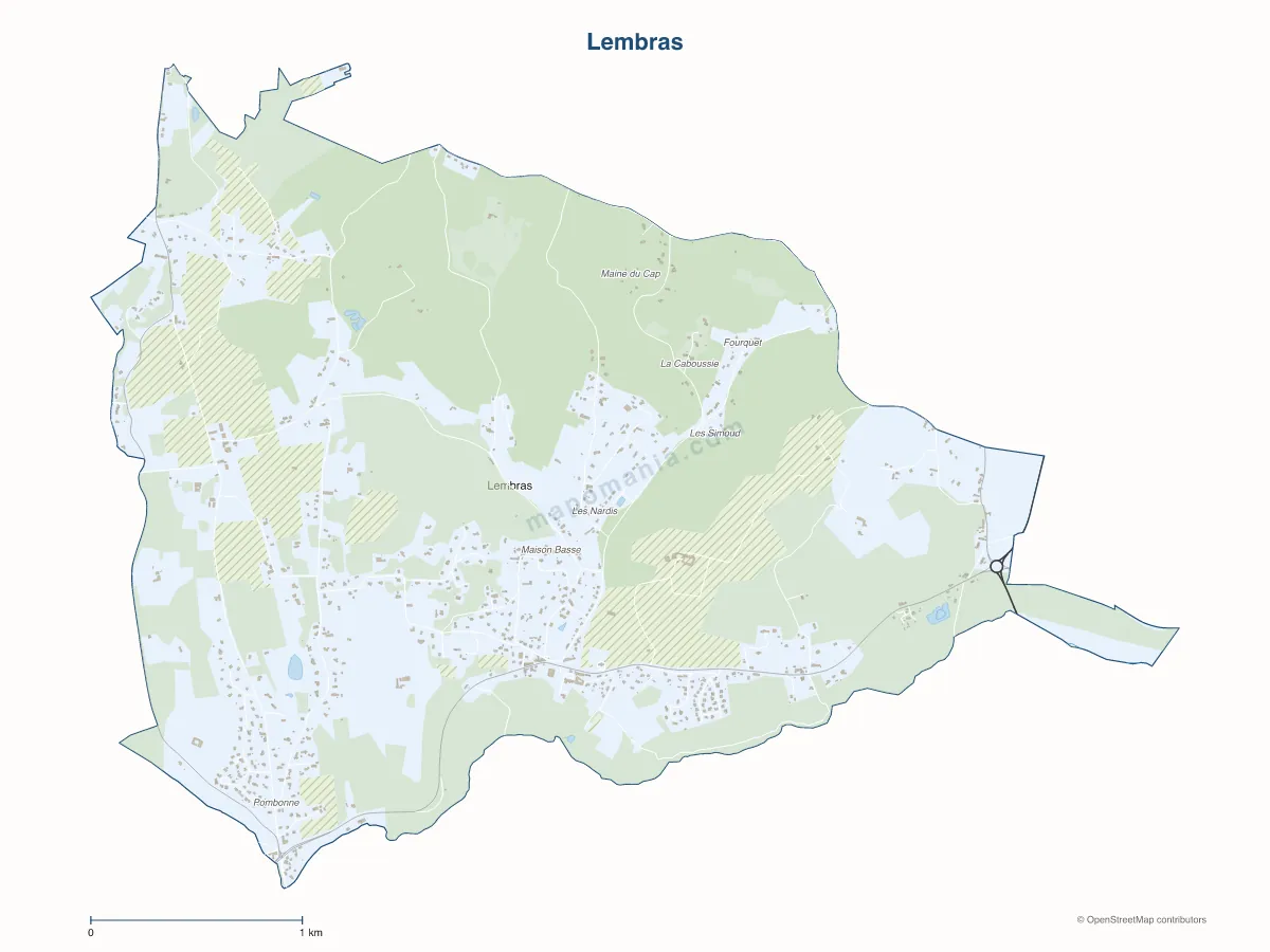 Carte de Lembras à personnaliser
