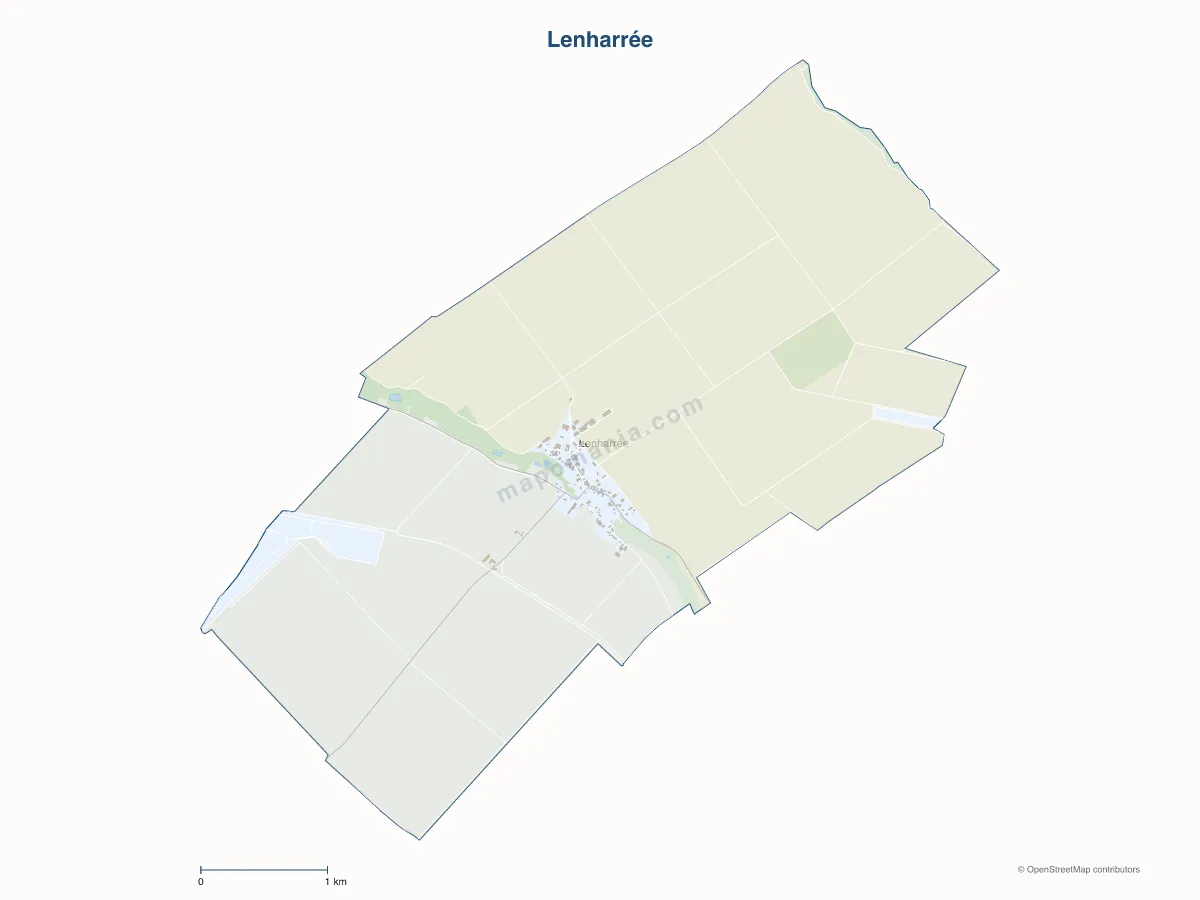 Carte de Lenharrée à personnaliser