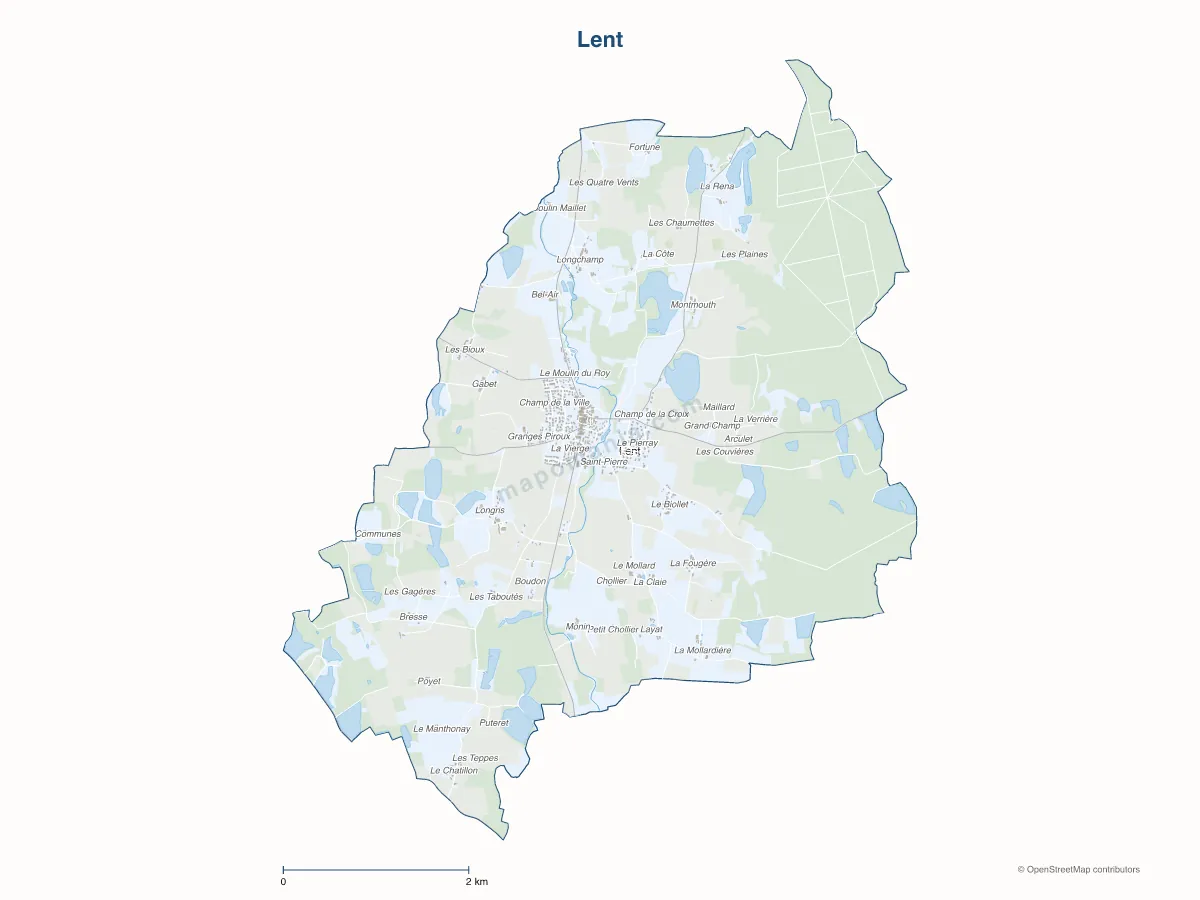 Carte de Lent à personnaliser