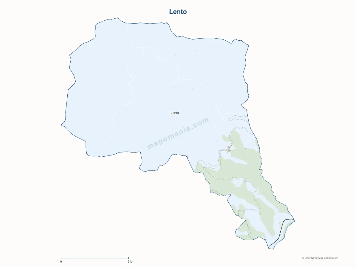 Carte de Lento à personnaliser