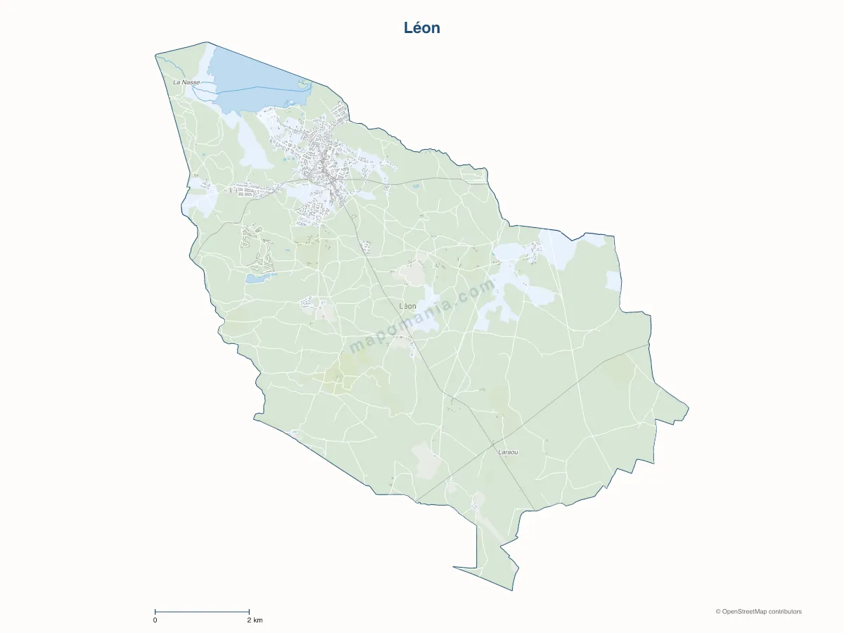 Carte de Léon à personnaliser