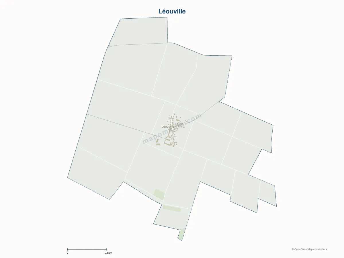 Carte de Léouville à personnaliser
