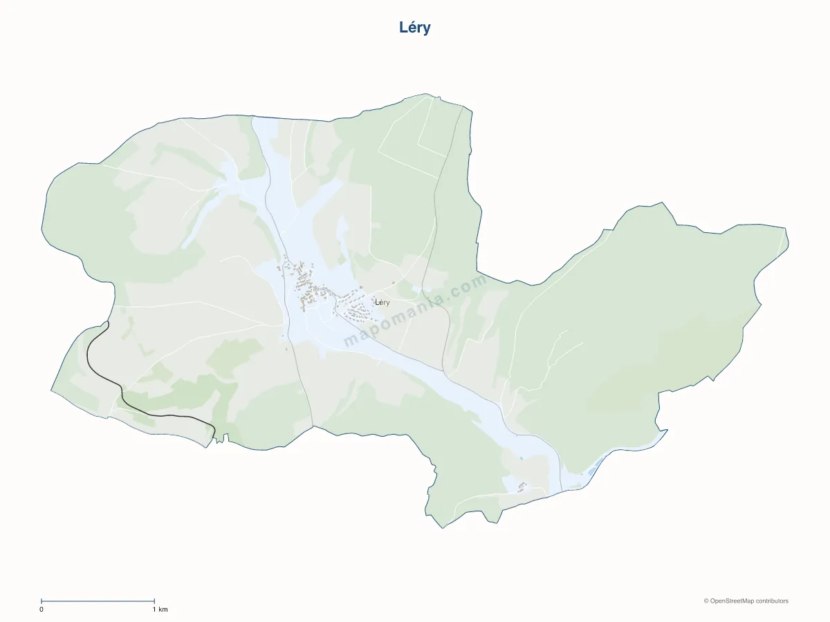 Carte de Léry à personnaliser